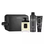 Guess Uomo EDT 100Ml + Shower Gel 100Ml + Deodorant 170Gr + Pouch Gift Set For Men