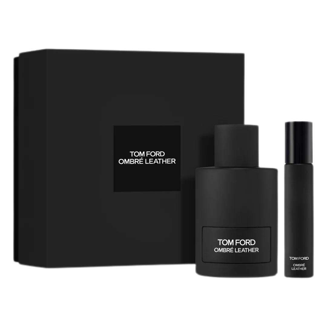 Tom-Ford-Ombre-Leather-Gift-Set-Eau-De-Parfum-100ml-Travel-Spray-10ml.png Tom Ford Ombre Leather Gift Set Eau De Parfum 100ml + Travel Spray 10ml - Image 1