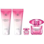 Versace Bright Crystal Absolu Gift Set 90ml EDP + 5ml Mini + 100ml Shower Gel + 100ml Body Lotion - Image 2